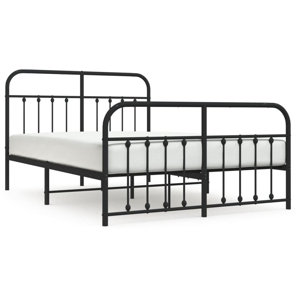 Bed Frame | Black | Bed Frame | Metal Bed Frame | Double Bed | Black Bed