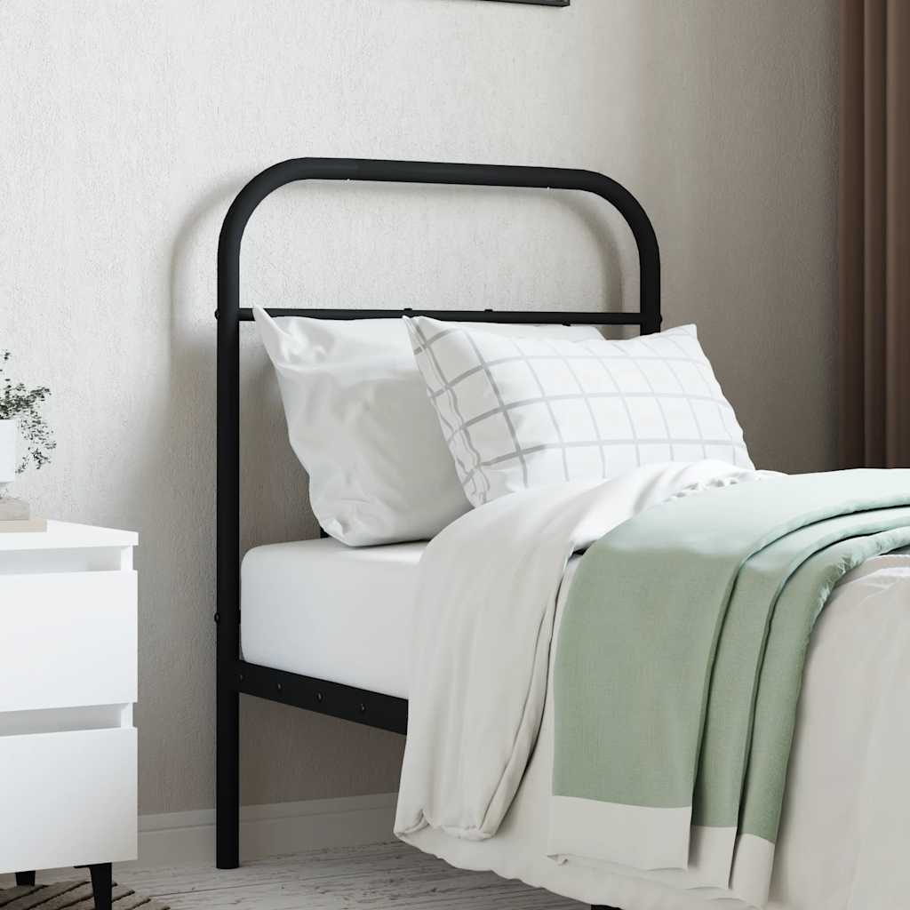Metal Replace Headboard Black 75 cm