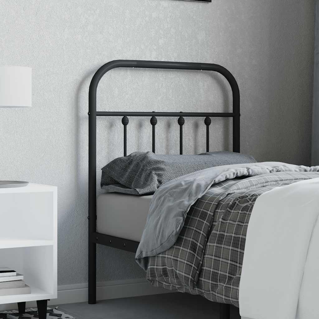 Metal Replace Headboard Black 75 cm