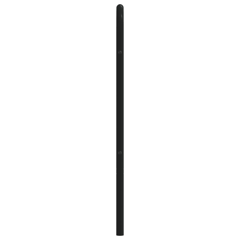 Metal Replace Headboard Black 140 cm