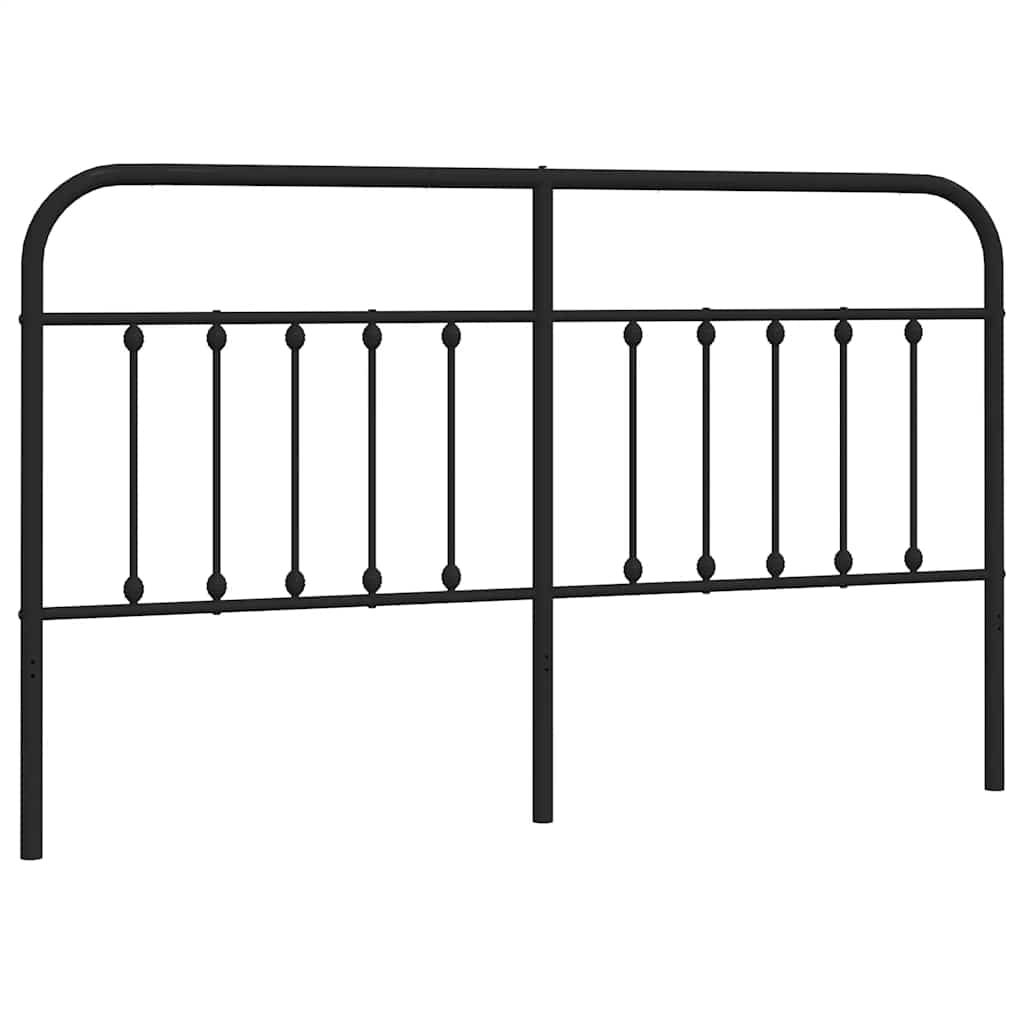 Metal Replace Headboard Black 180 cm