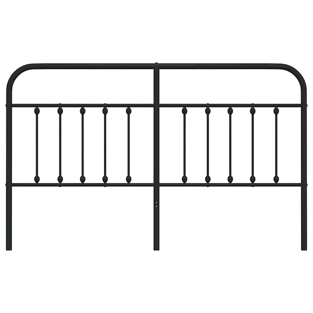 Metal Replace Headboard Black 180 cm