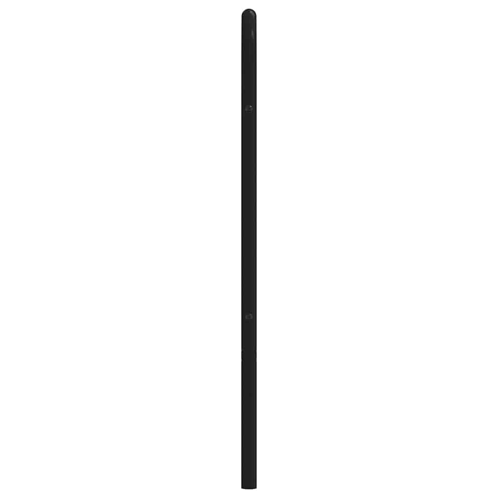 Metal Replace Headboard Black 180 cm