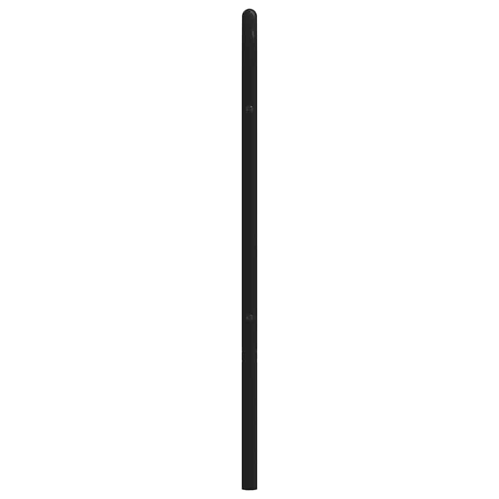 Metal Replace Headboard Black 200 cm