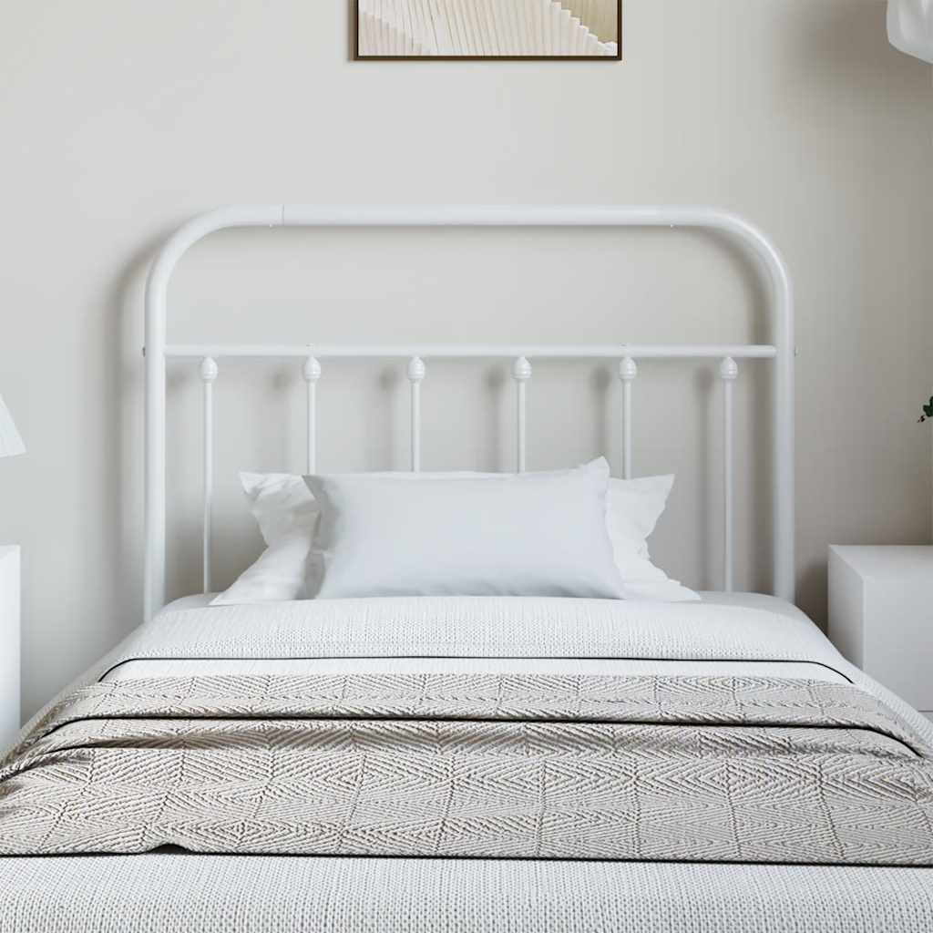 Metal Replace Headboard White 100 cm