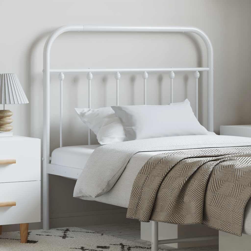 Metal Replace Headboard White 100 cm