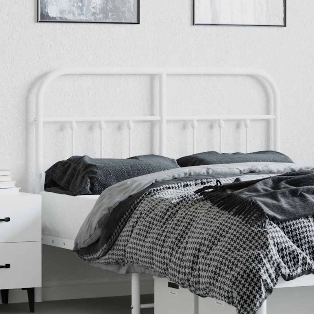 Metal Replace Headboard White 120 cm
