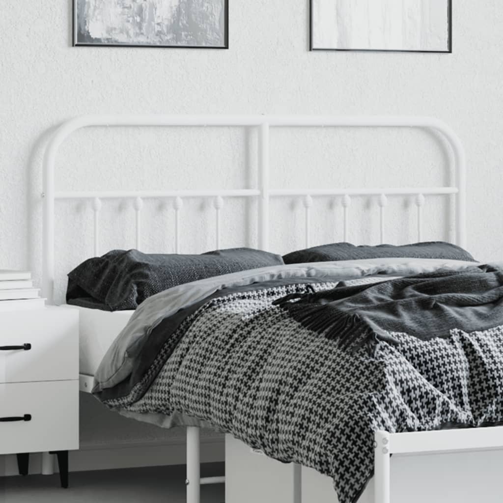 Metal Replace Headboard White 140 cm