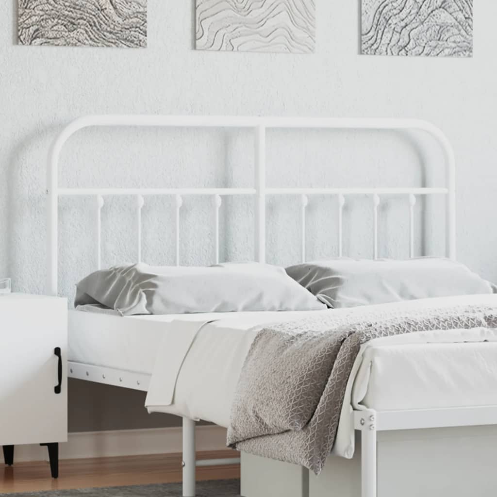 Metal Replace Headboard White 140 cm