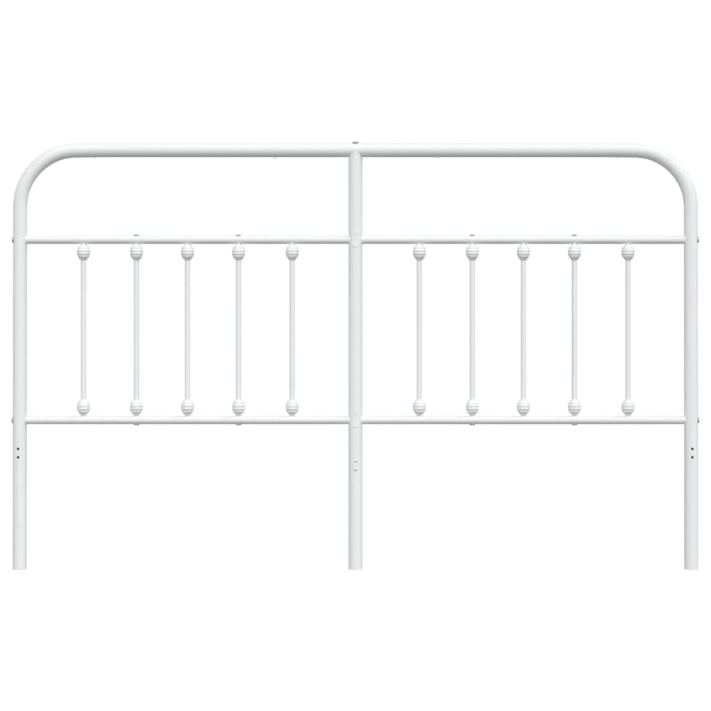 vidaXL Metal Headboard White 160 cm