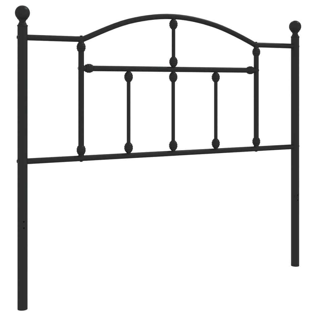 Metal Replace Headboard Black 107 cm