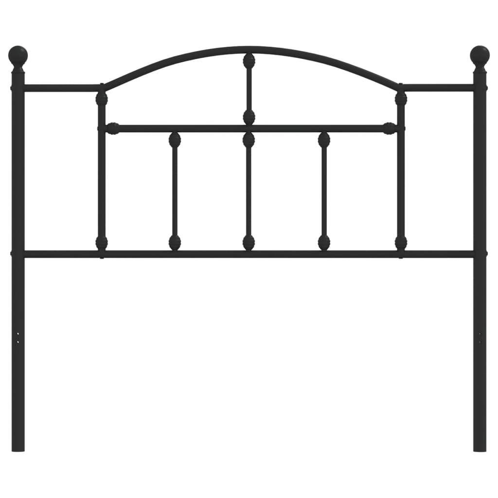 Metal Replace Headboard Black 107 cm