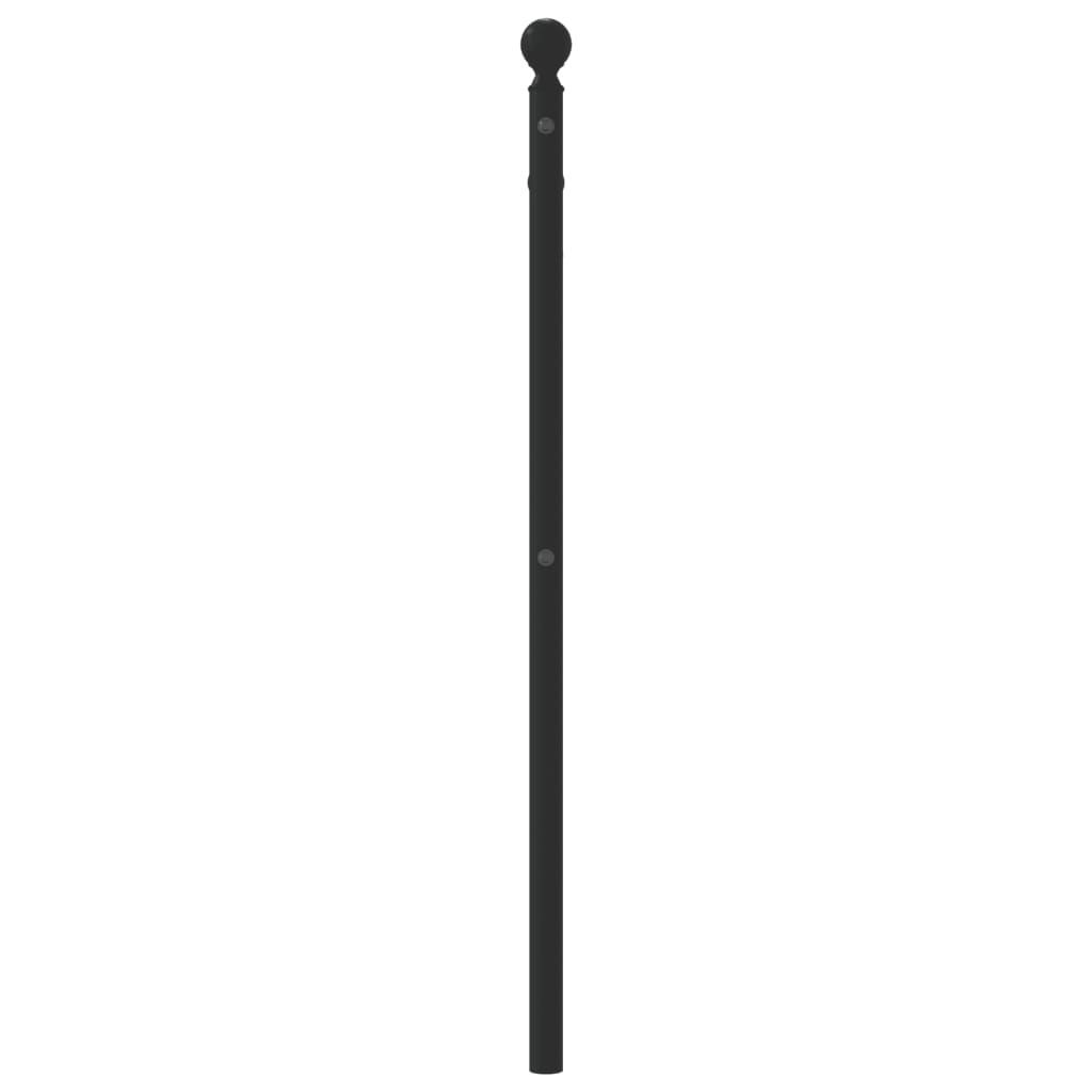 Metal Replace Headboard Black 107 cm