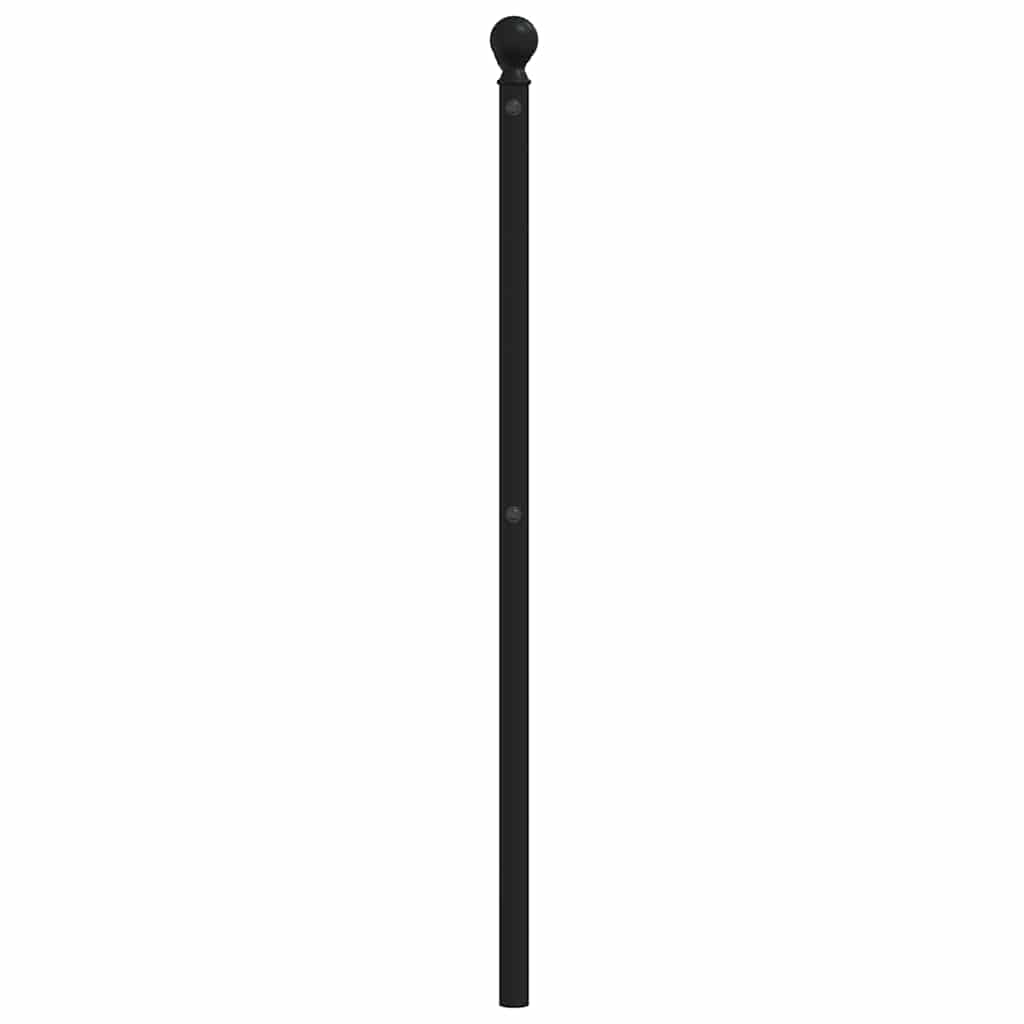 Metal Replace Headboard Black 200 cm