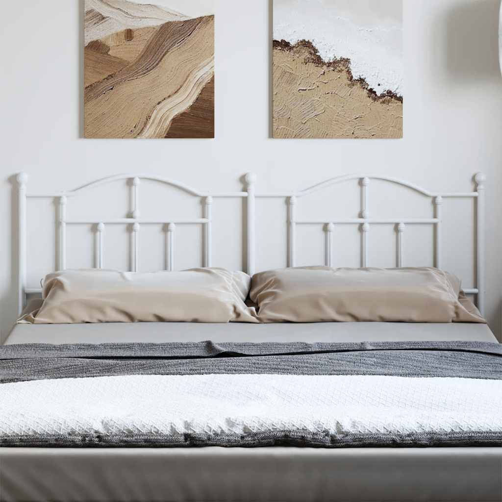 Metal Replace Headboard White 193 cm