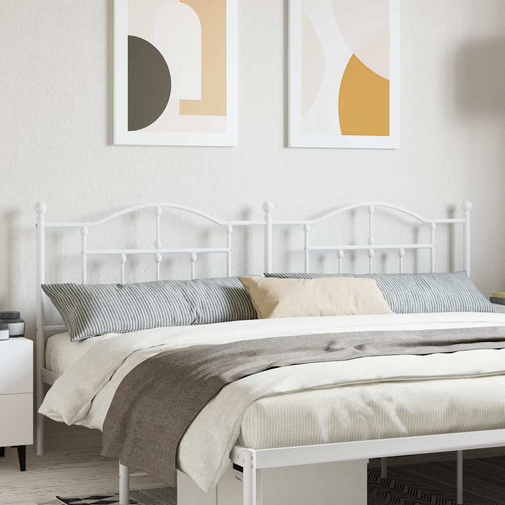 Metal Replace Headboard White 200 cm