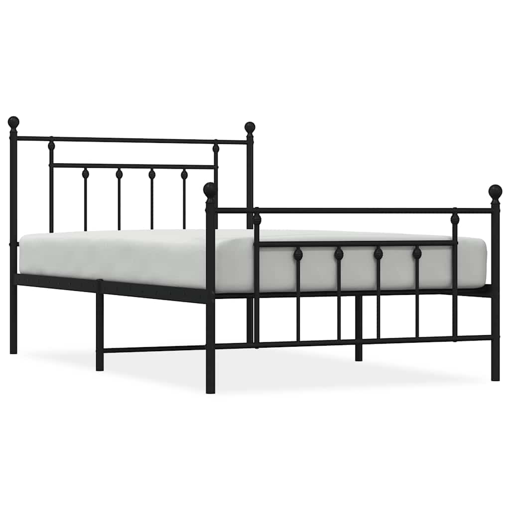 Bed Frame | Black | Steel | Single | Industrial | Bed Frame | Rectangular