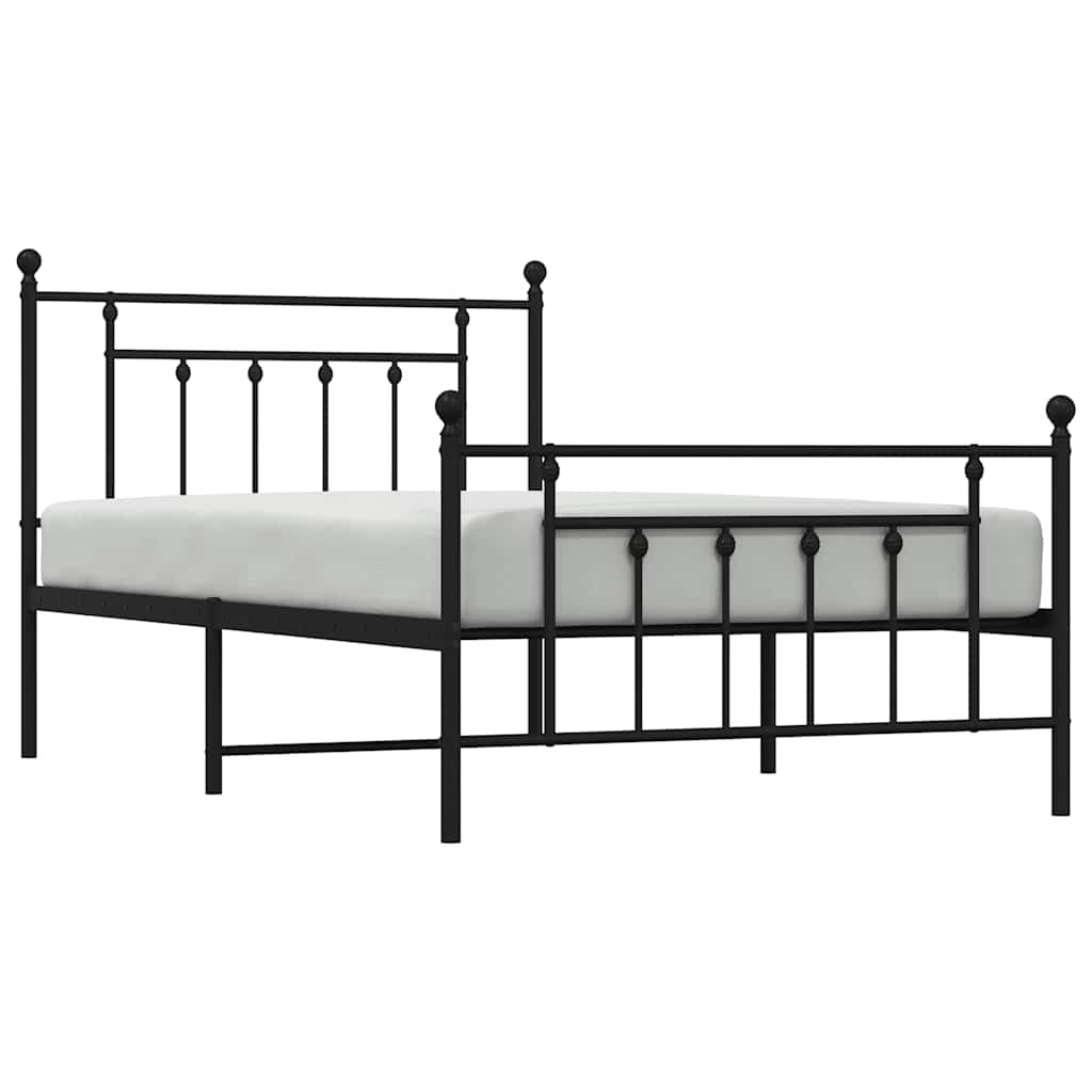 Bed Frame | Black | Steel | Single | Industrial | Bed Frame | Rectangular