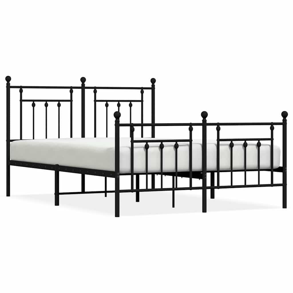 Bed Frame | Black | Powder-coated steel | Double bed size | Bed Frame