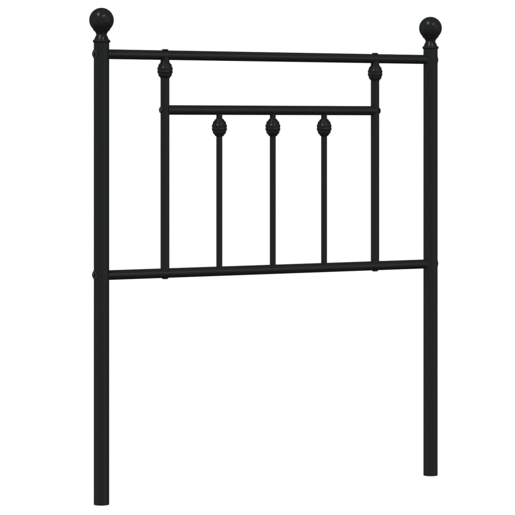 Metal Replace Headboard Black 75 cm