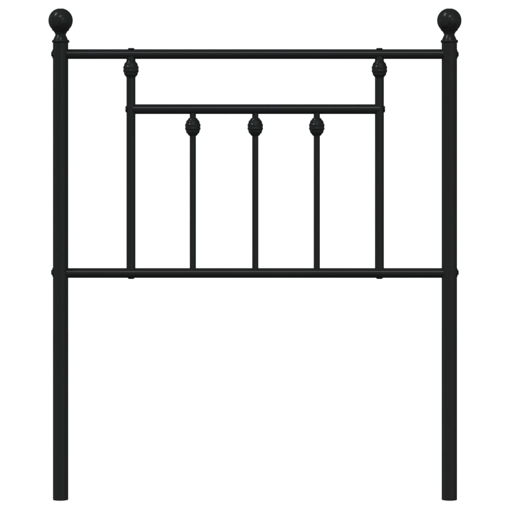 Metal Replace Headboard Black 75 cm