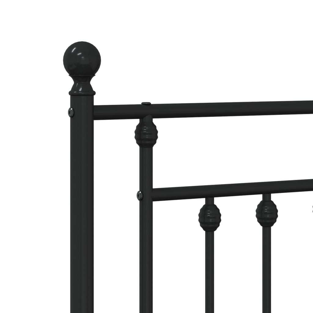 Metal Replace Headboard Black 75 cm