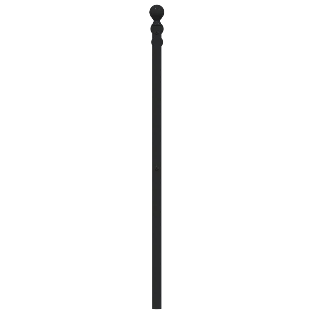 Metal Replace Headboard Black 120 cm