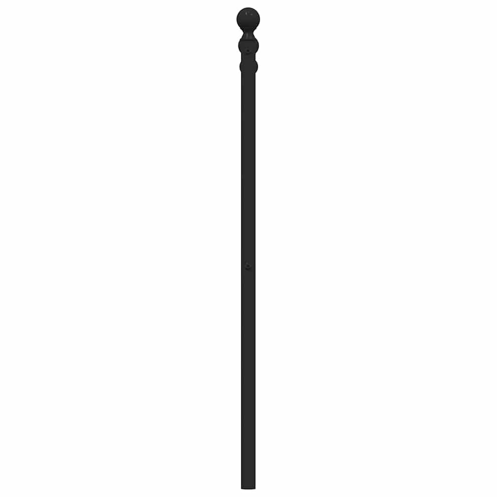 Metal Replace Headboard Black 135 cm