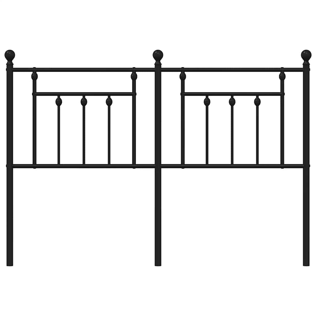 Metal Replace Headboard Black 140 cm