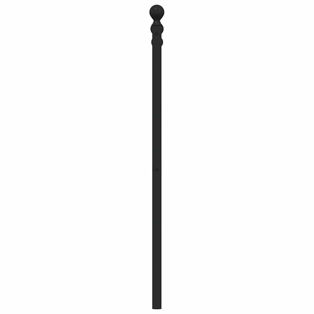 Metal Replace Headboard Black 140 cm