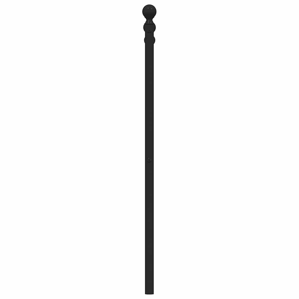 Metal Replace Headboard Black 180 cm