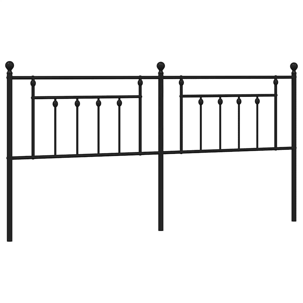 Metal Replace Headboard Black 193 cm
