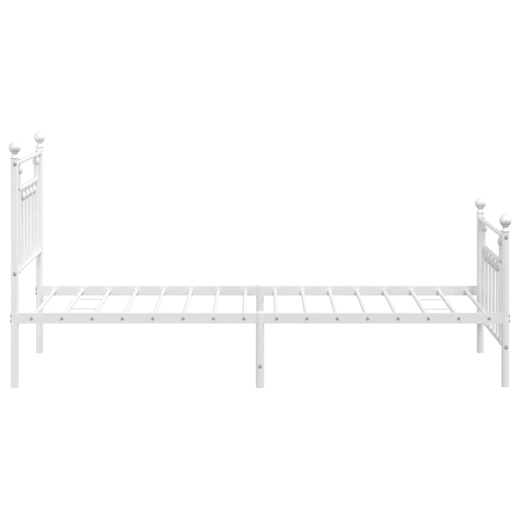 Bed Frame | White | Powder-coated steel | Single |  Durable  | Bed Frame