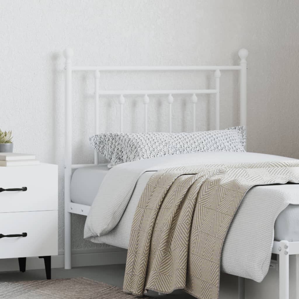 Metal Replace Headboard White 80 cm