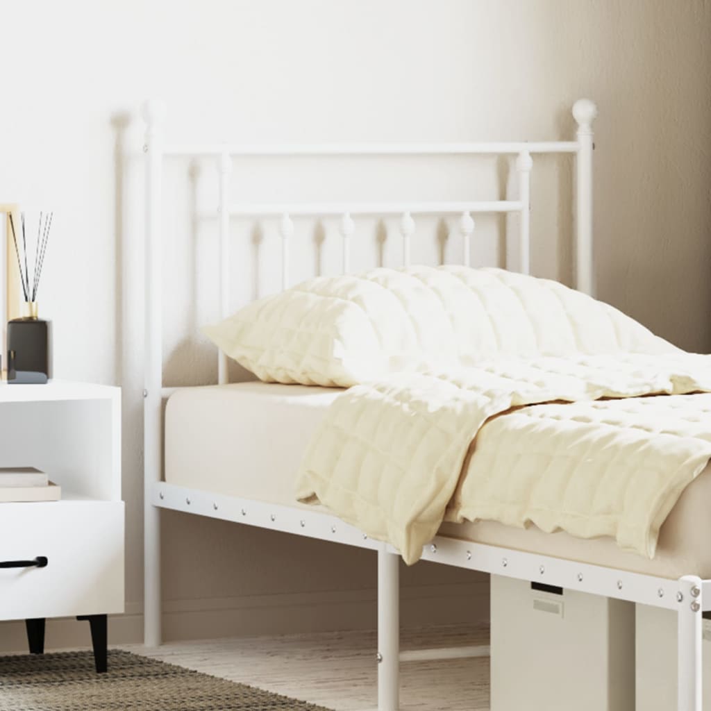 Metal Replace Headboard White 80 cm