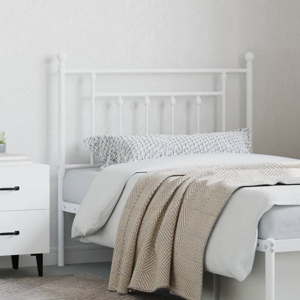 Metal Replace Headboard White 90 cm