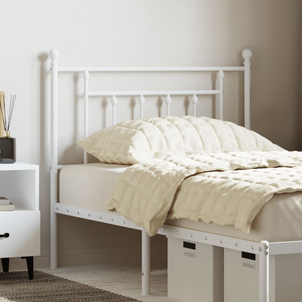 Metal Replace Headboard White 90 cm