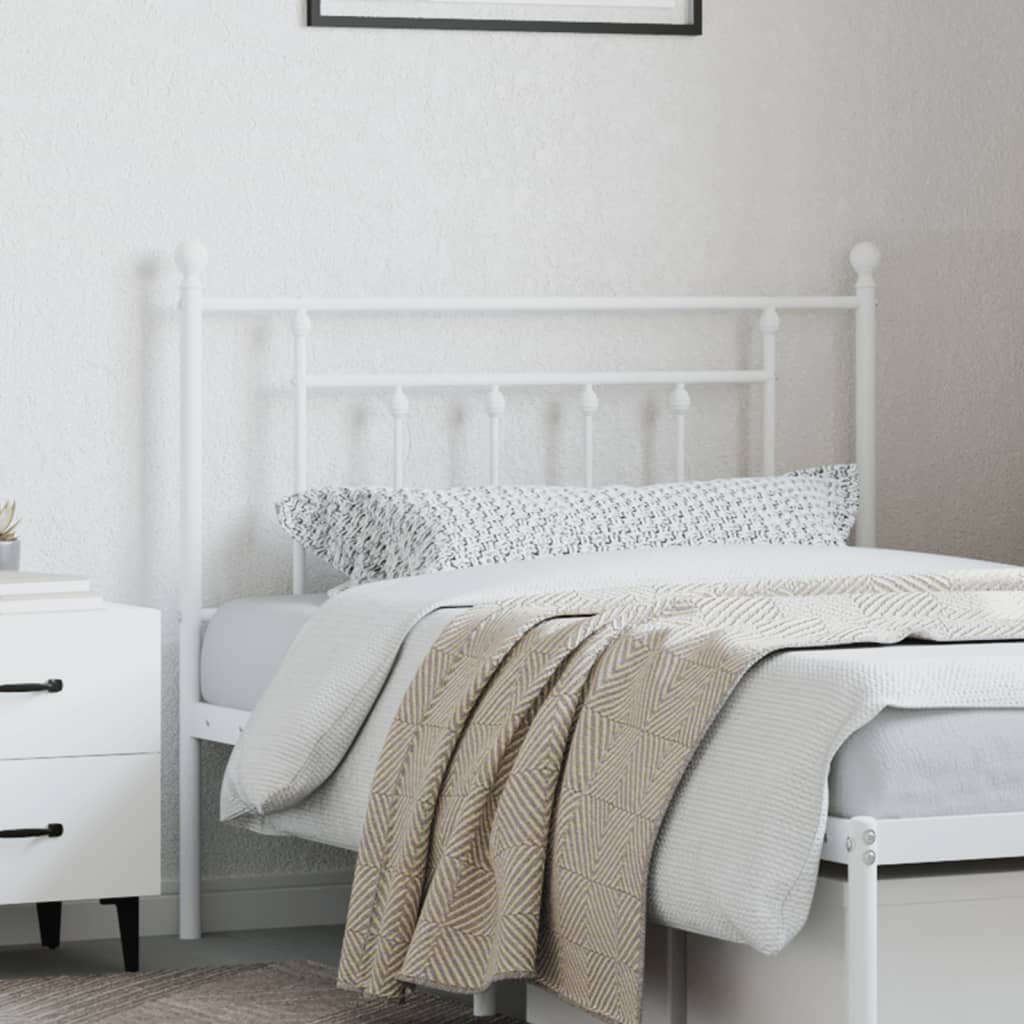 Metal Replace Headboard White 107 cm