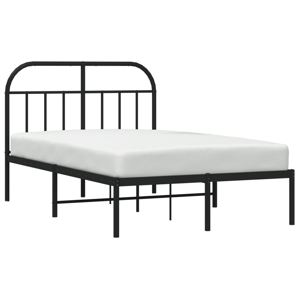 Bed Frame | Black | Steel | Small Double | Bed Frame | Rectangular