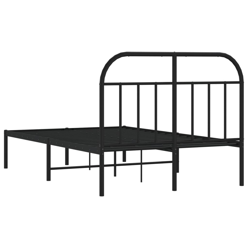 Bed Frame | Black | Steel | Small Double | Bed Frame | Rectangular