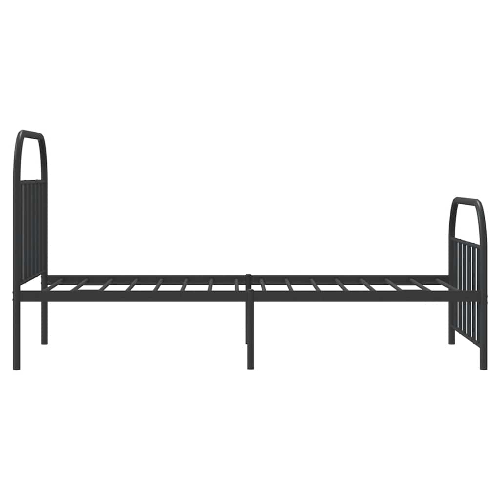 Bed Frame | Black | Steel | Single | Bed Frame | Rectangular