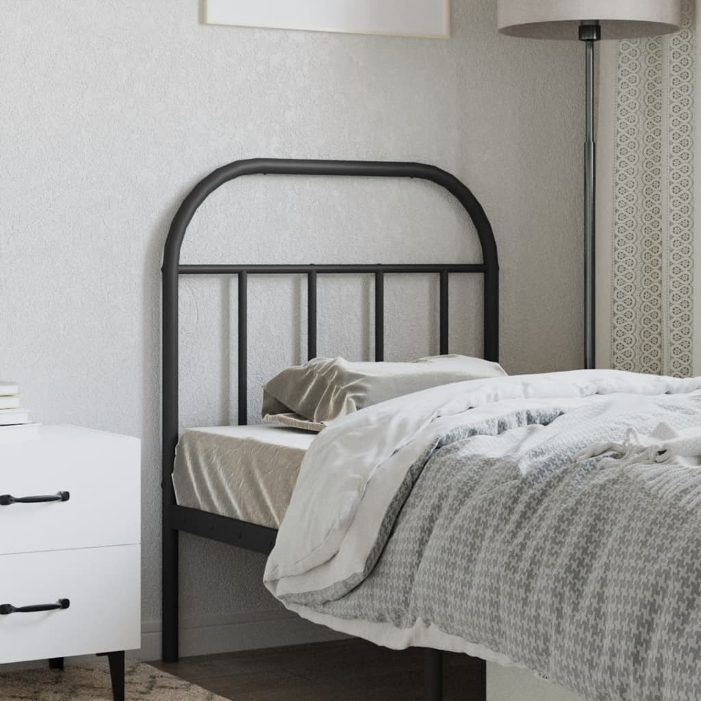 Metal Replace Headboard Black 75 cm