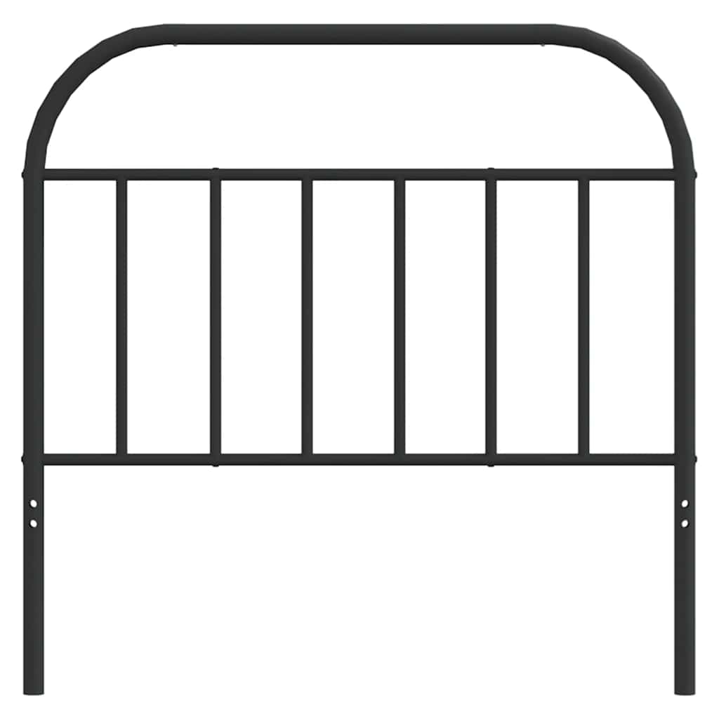 Metal Replace Headboard Black 100 cm