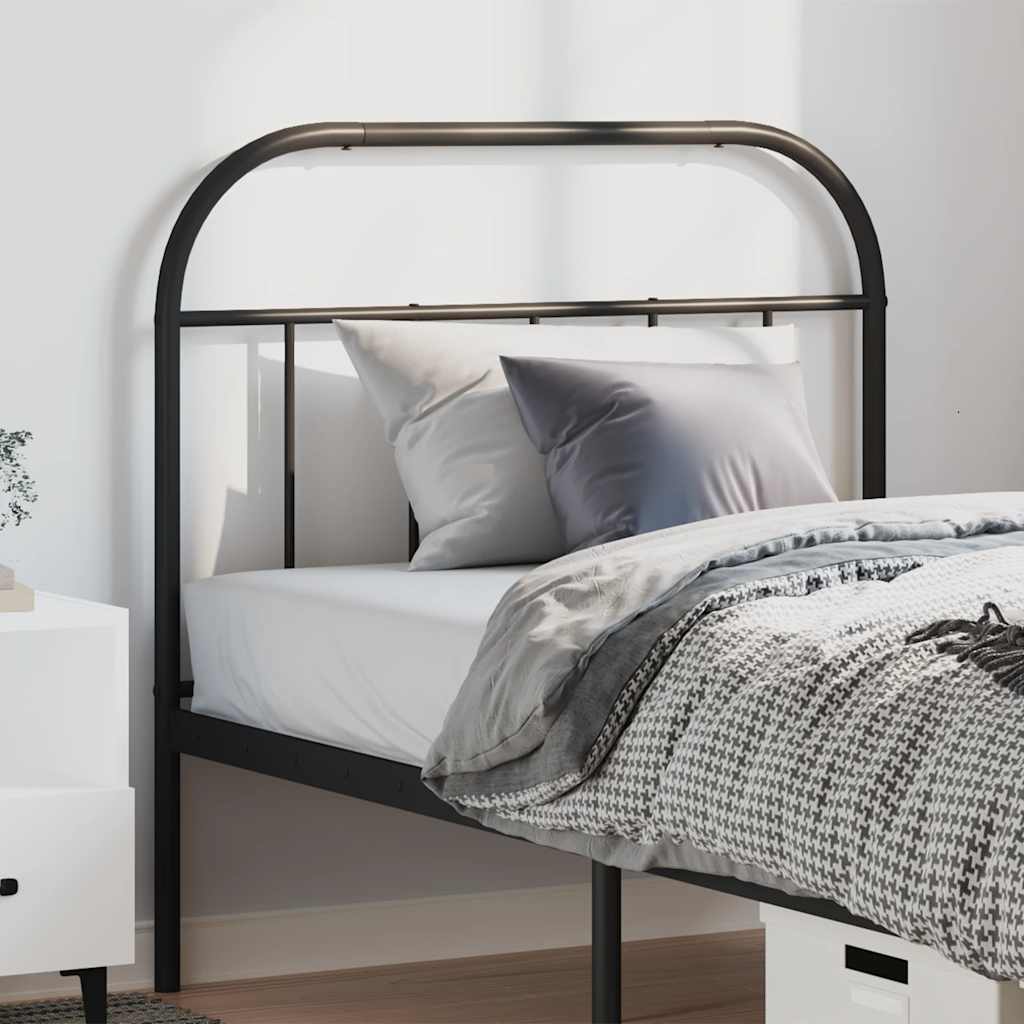 Metal Replace Headboard Black 100 cm