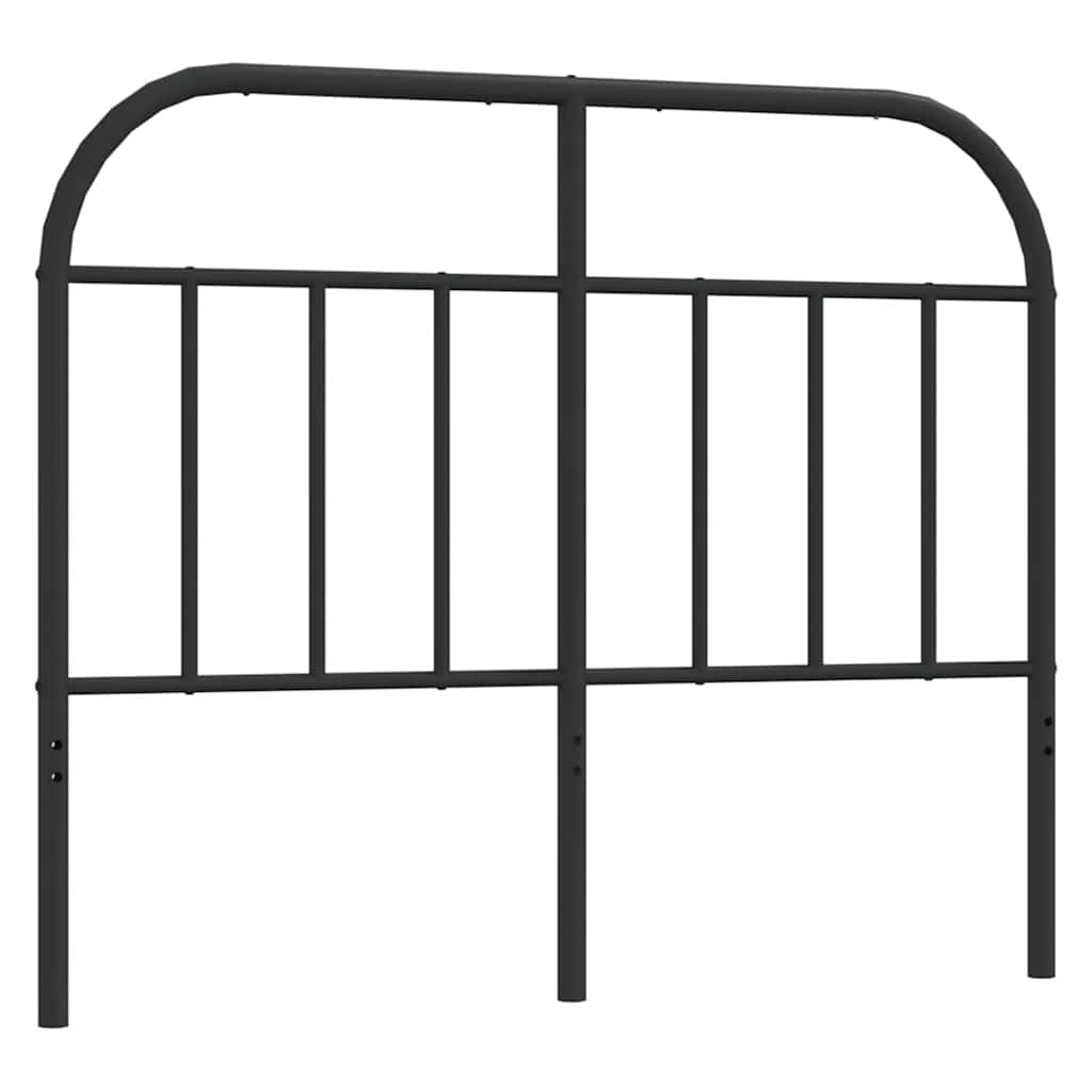 Metal Replace Headboard Black 120 cm