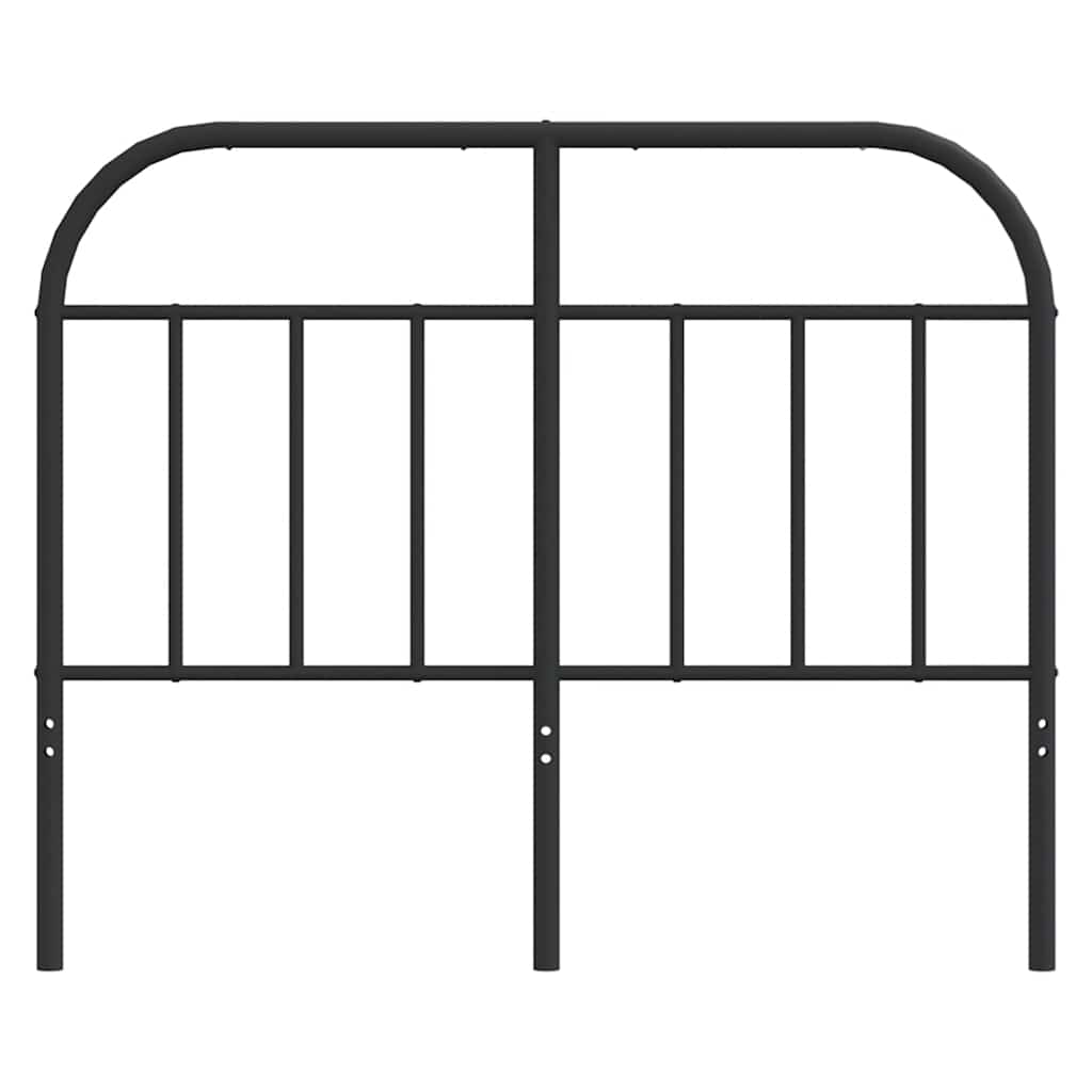 Metal Replace Headboard Black 120 cm