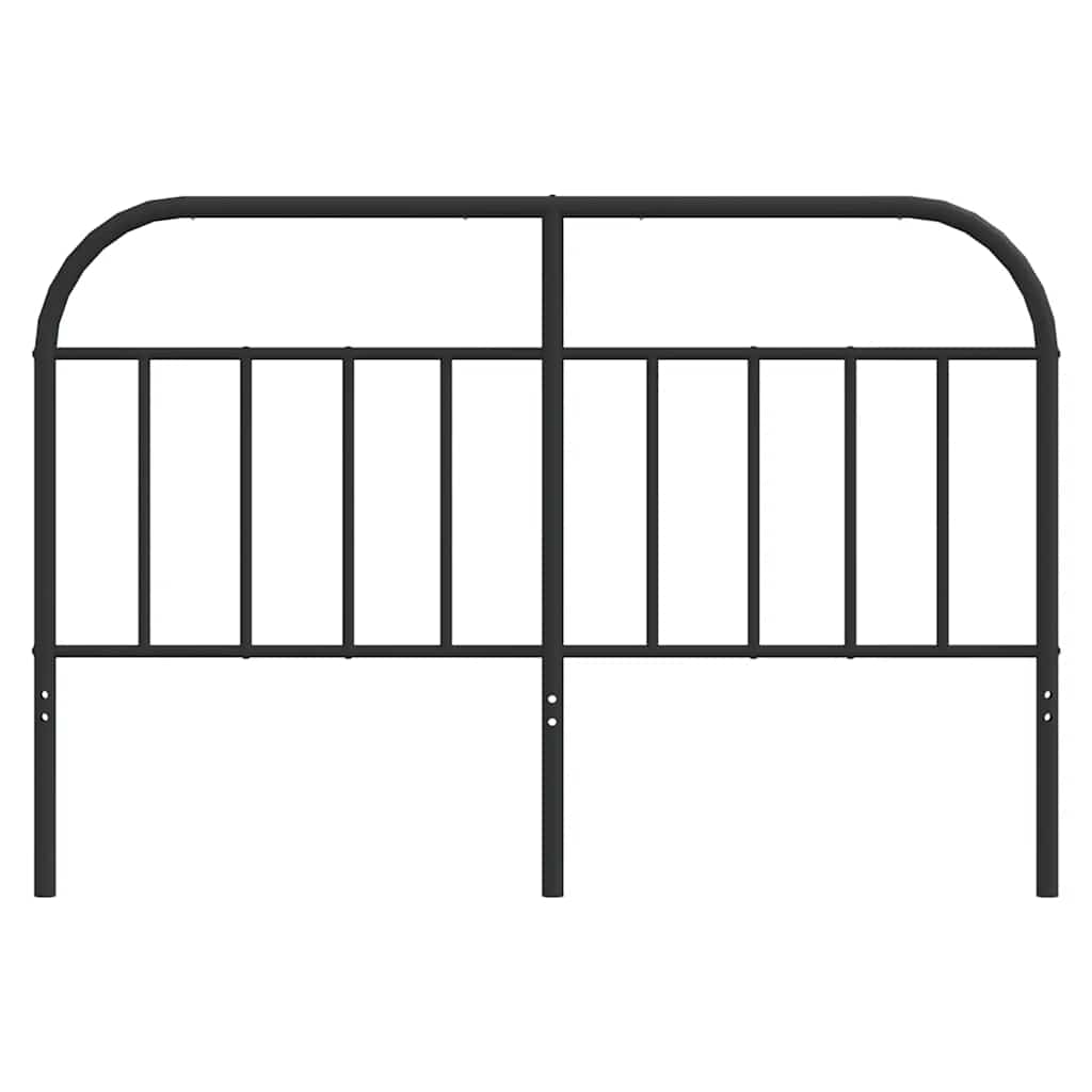 Metal Replace Headboard Black 135 cm