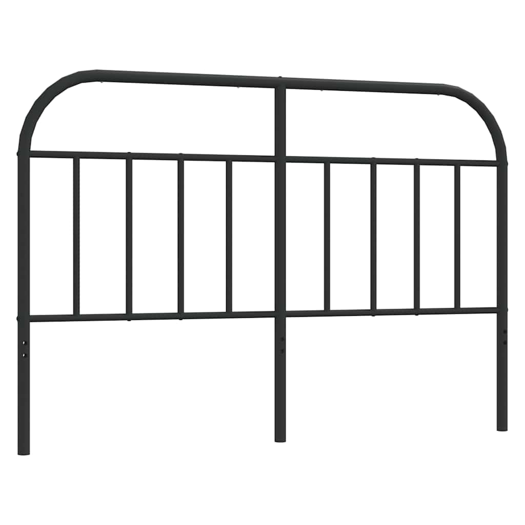 Metal Replace Headboard Black 140 cm