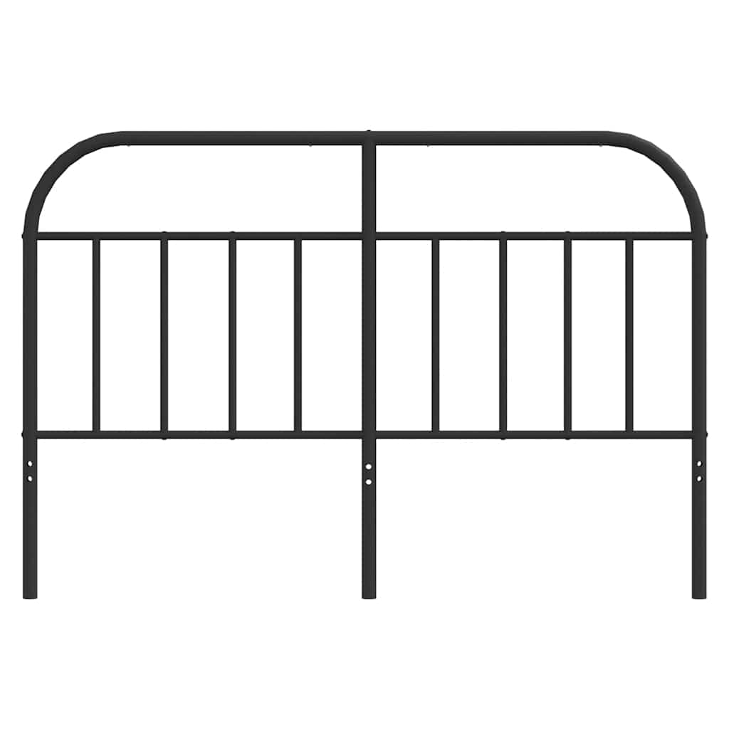 Metal Replace Headboard Black 140 cm