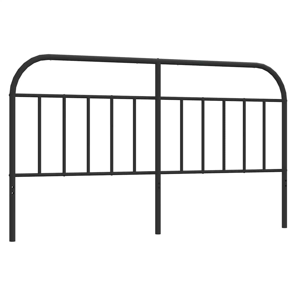 Metal Replace Headboard Black 160 cm